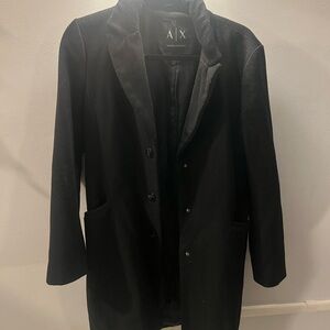 Armani Exchange Elegant Black Coat